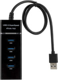Mainstayae High Speed 4 Port 3.0 Multi USB Hub Splitter Expansion