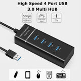 Mainstayae High Speed 4 Port 3.0 Multi USB Hub Splitter Expansion