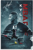 Kylian Mbappé Poster 2 Wall Art Canvas Print