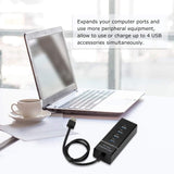 Mainstayae High Speed 4 Port 3.0 Multi USB Hub Splitter Expansion