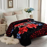 JYK Silky Soft Plush Warm Blanket - black