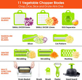 SNIFITAR Vegetable Chopper, Pro Onion Chopper, 15 in 1 Multifunctional Food Chopper