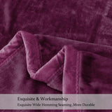 JYK Silky Soft Plush Warm Blanket - Solid - purple