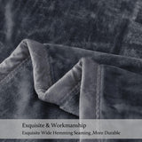 JYK Silky Soft Plush Warm Blanket - Solid-dark Grey