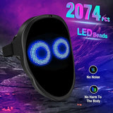 Megoo Led Mask with App Bluetooth Programmable Customized