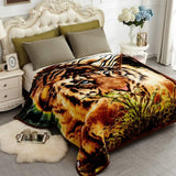 JYK Silky Soft Plush Warm Blanket - Tiger