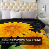 JYK Silky Soft Plush Warm Blanket - 1 Ply-sunfloral