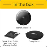 Jabra Speak 510 Speaker Phone – Portable Conference Speaker With USb And Bluetooth – Connect With Laptops, Smartphones And Tablets