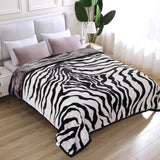 JYK Silky Soft Plush Warm Blanket - White Face Tiger