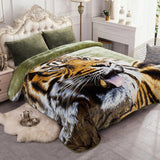 JYK Silky Soft Plush Warm Blanket - 1 Ply-tiger
